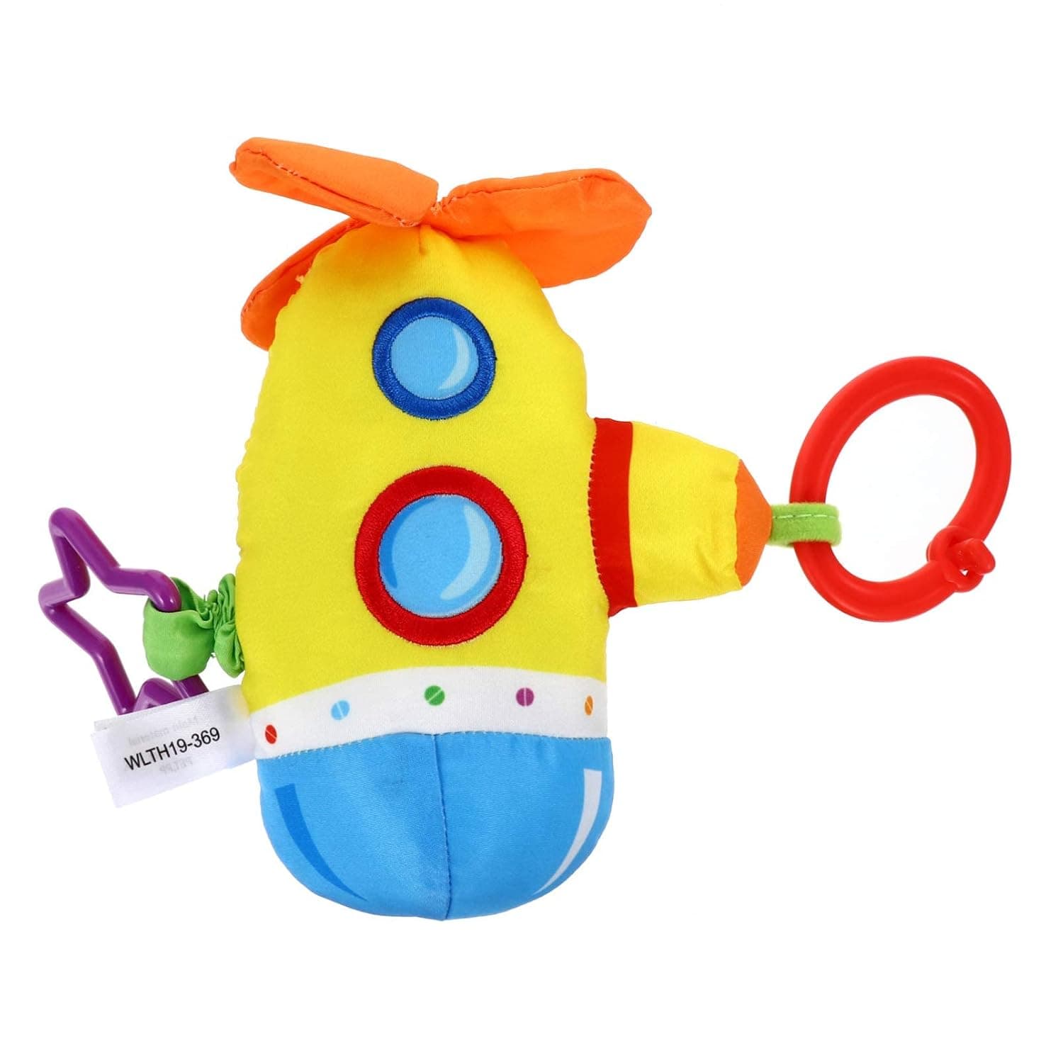 Baby Hanging Rattles Toys with Submarine Design Plush Crib Rattles Soft Sensory Toys Educational Learning for Infant Newborn Toddler Car Seat Stroller