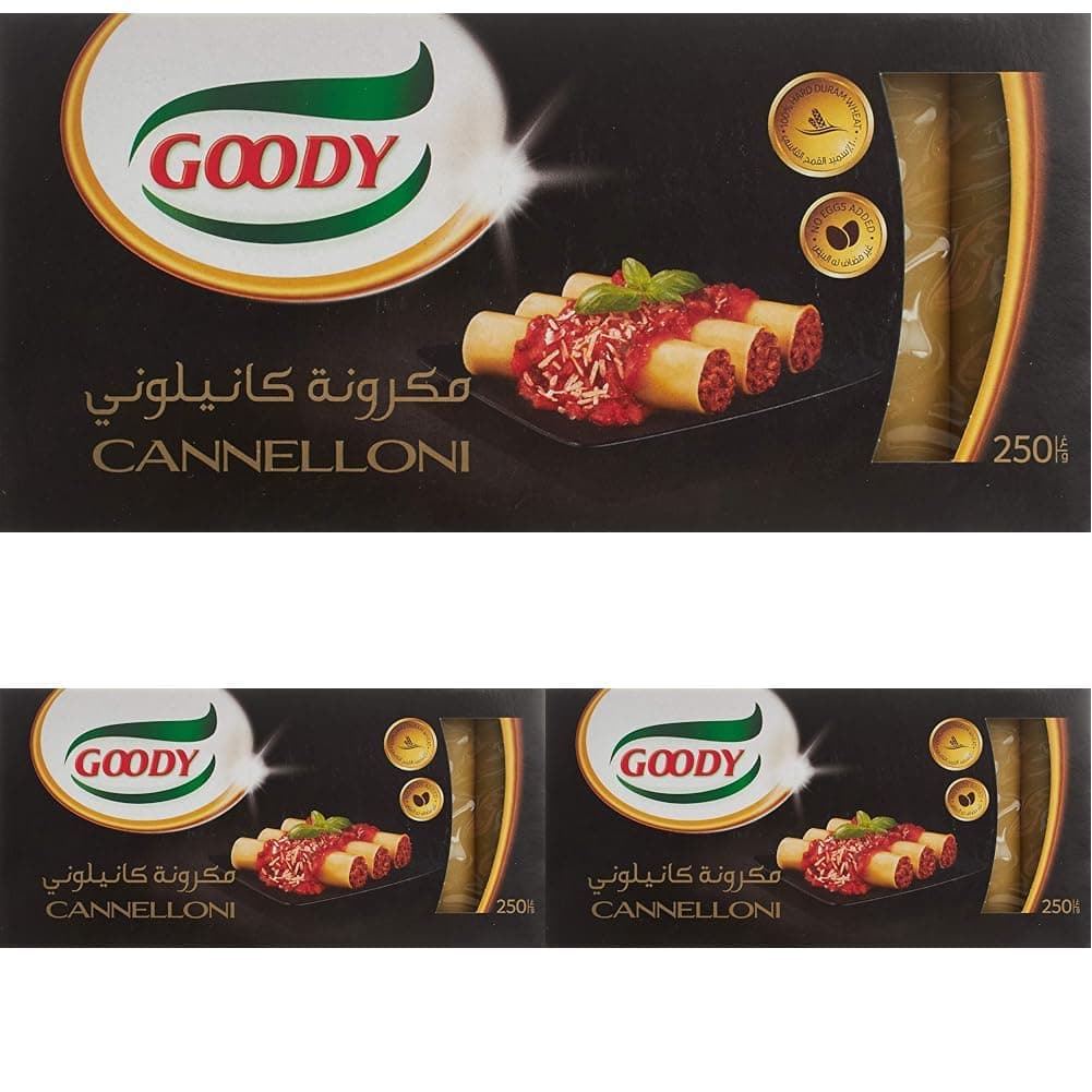 جودي مكرونة سميد القمح القاسي من كانيلوني - 250 جرام (عبوة من 3 قطع)