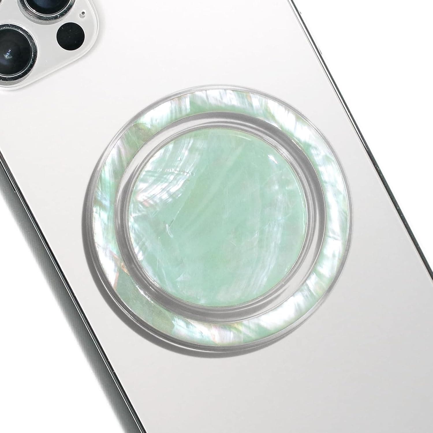 حامل موبايل مغناطيسي قابل للطي بتصميم صدف طبيعي لطيف قابل للطي من اكس سبرينج، ملحق موبايل محمول قابل للطي لايفون والهواتف الذكية والتابلت