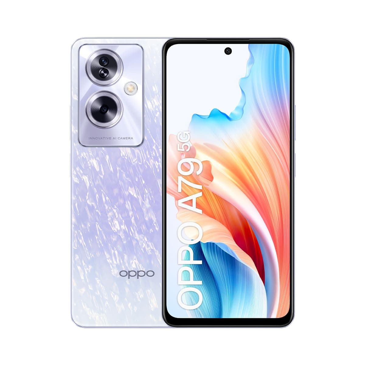 Oppo A79 5G Dual-SIM 256GB ROM + 8GB RAM (Only GSM | No CDMA) Factory Unlocked 5G Smartphone (Purple) - International Version