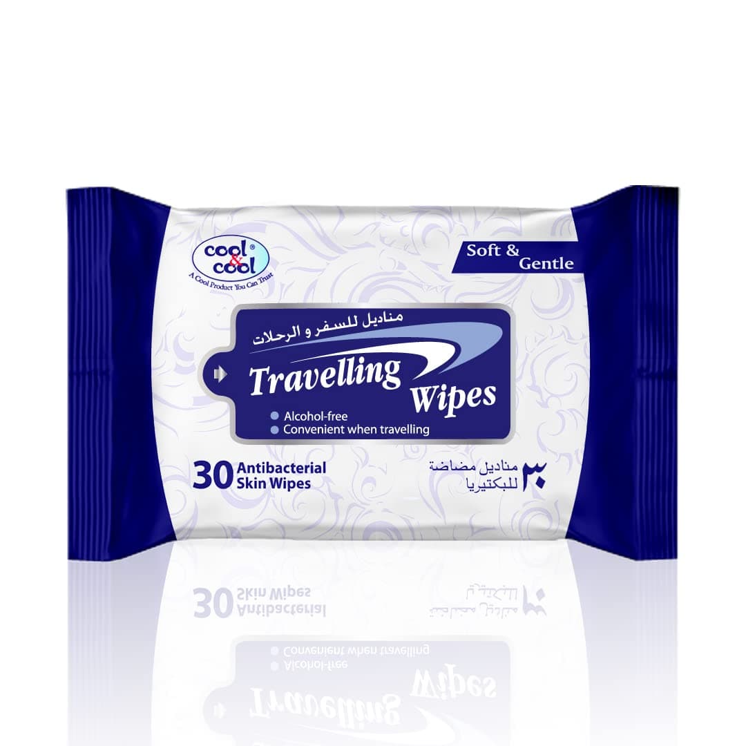 Cool & Cool Travelling Wipes - 30 Pieces