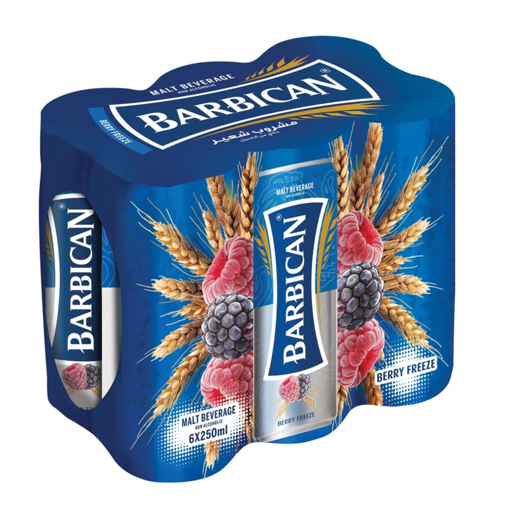Barbican Arctic Berry Flavored Malt Beverage Can 6 x 250 ml