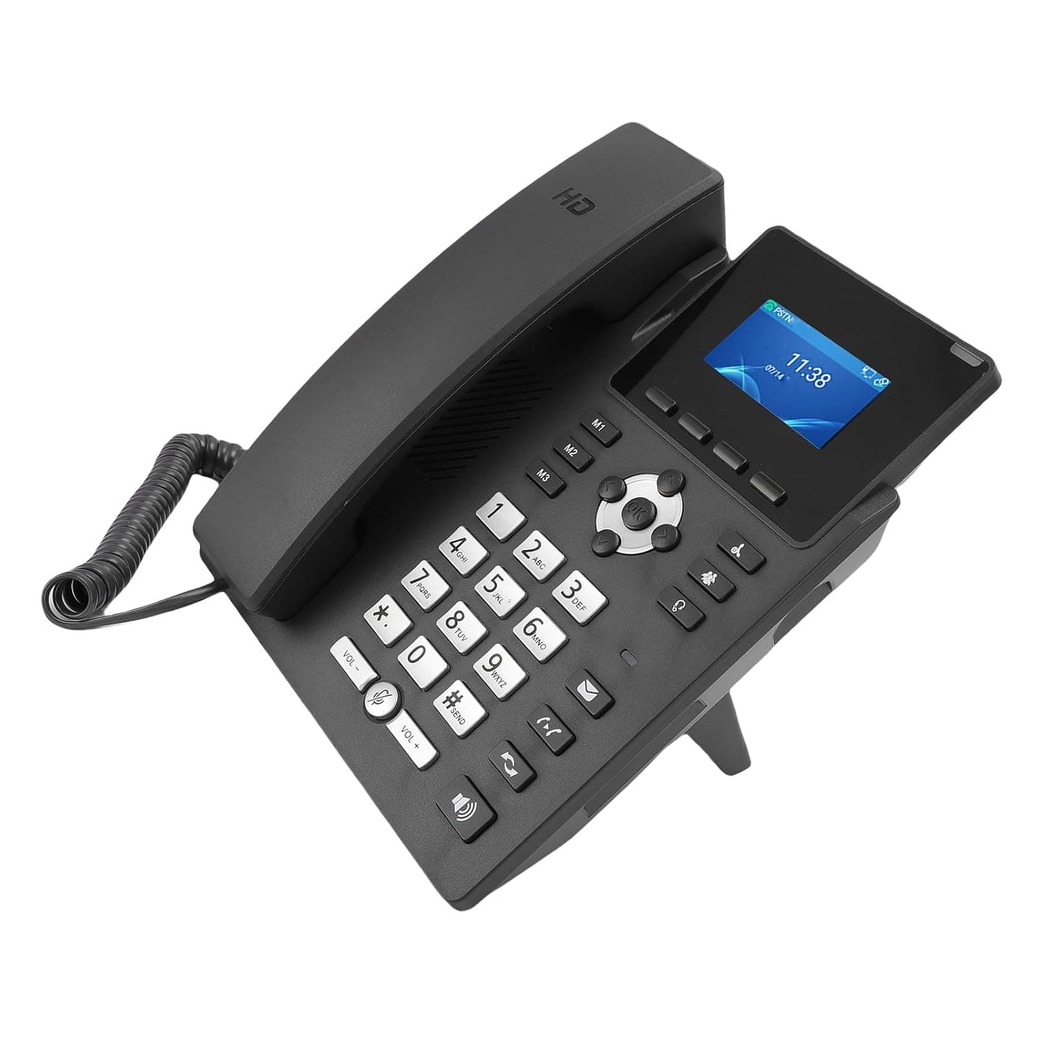 Dpofirs Business Phone, IP Phone Black VoIP Accounts for Small Businesses