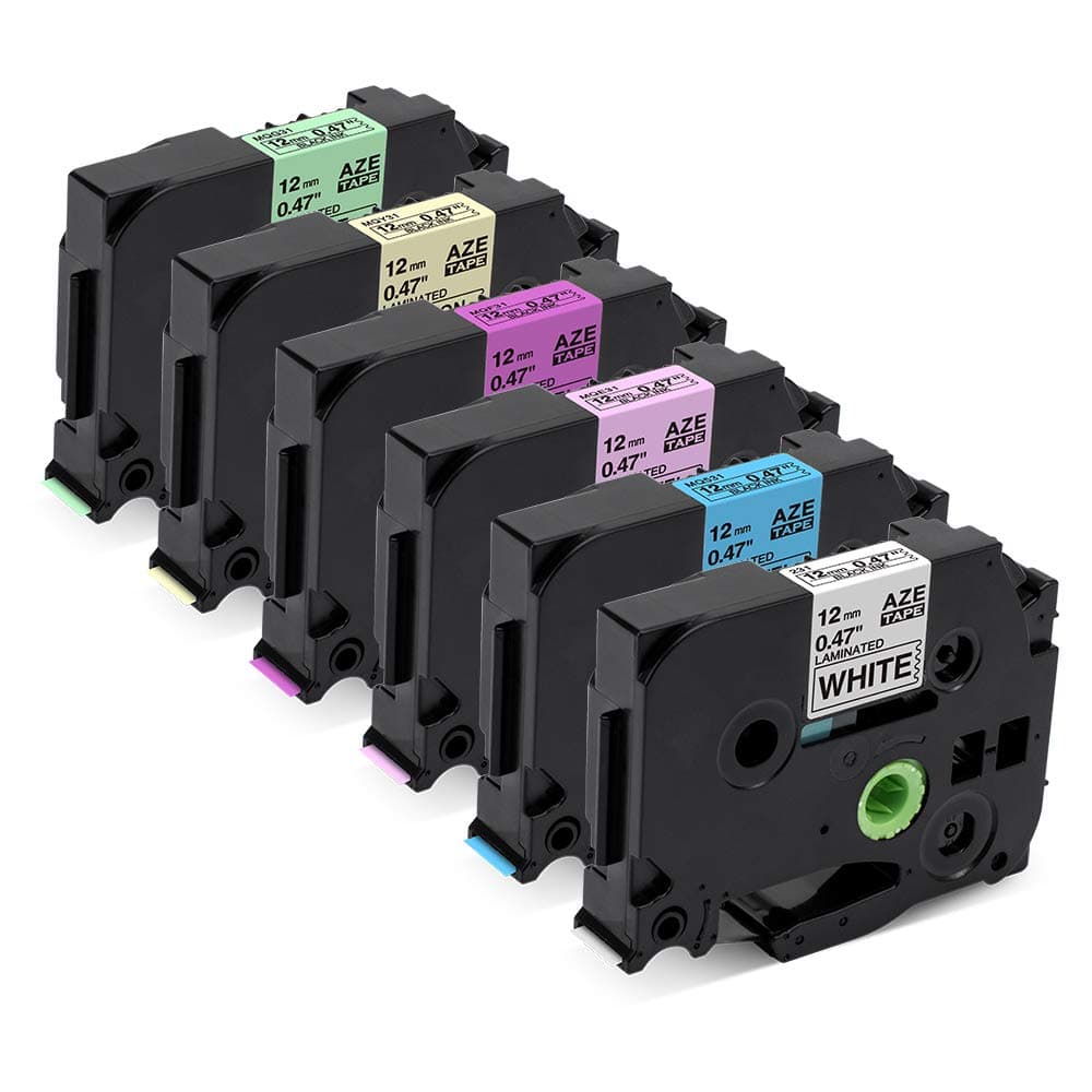 Compatible with Brother P Touch TZe Label Tape 12mm 0.47 Inch Laminated