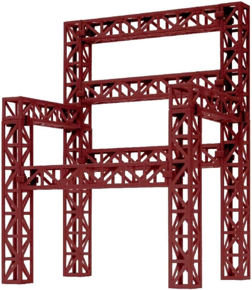 Hobby Base Premium Parts Collection Steel Truss Set Red Non-Scale ABS PPC-K39RD Display Accessories