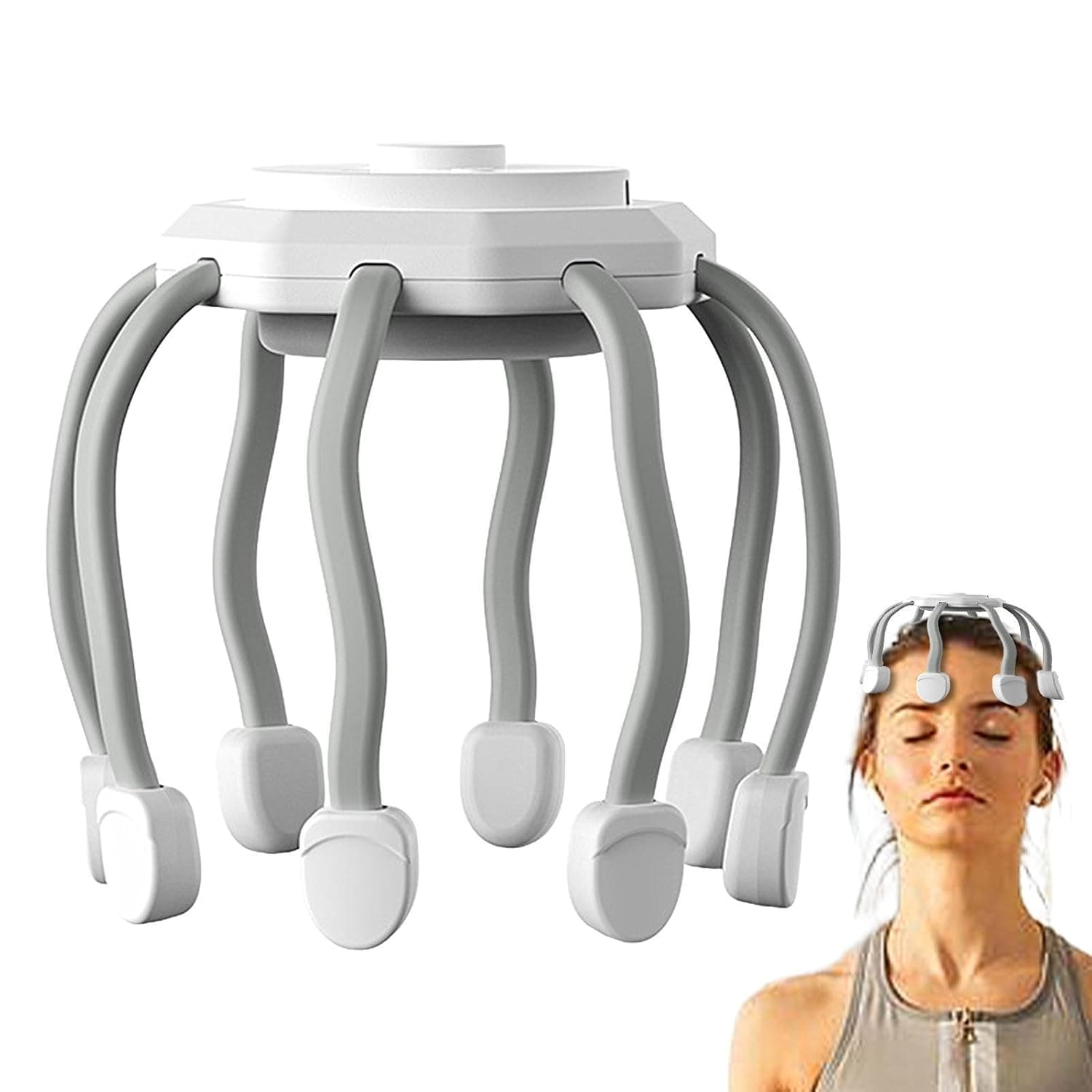 Head Scalp Massager Electric,10 Vibrating Contacts Massage Magic For Women | 3 Modes Scalp Scratcher Head Massagers, Hand Held SPA Massager For Deep Relaxation