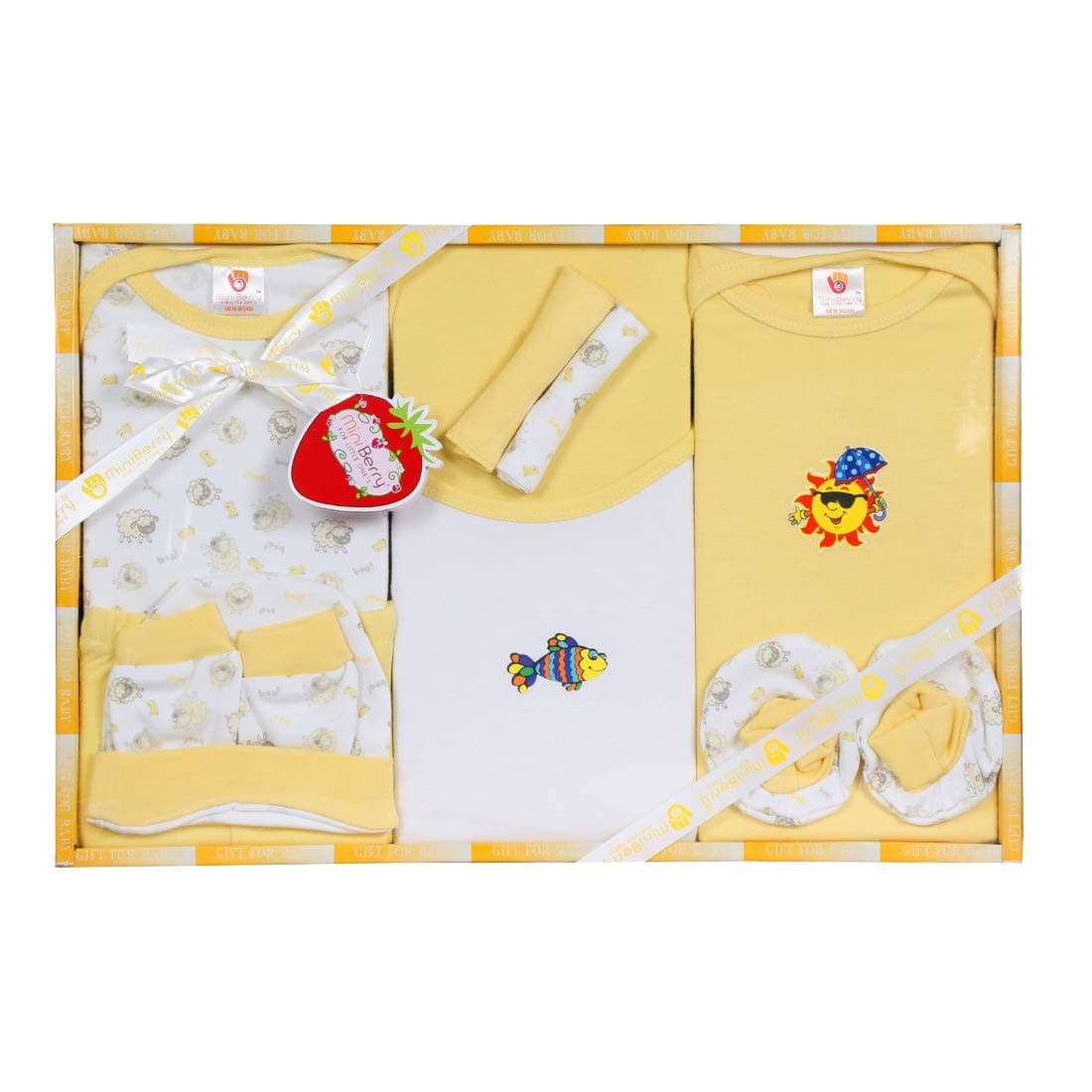 MiniBerry Babt Needs New Born Baby Gift Set for Baby Boy and Girl -10 Pieces