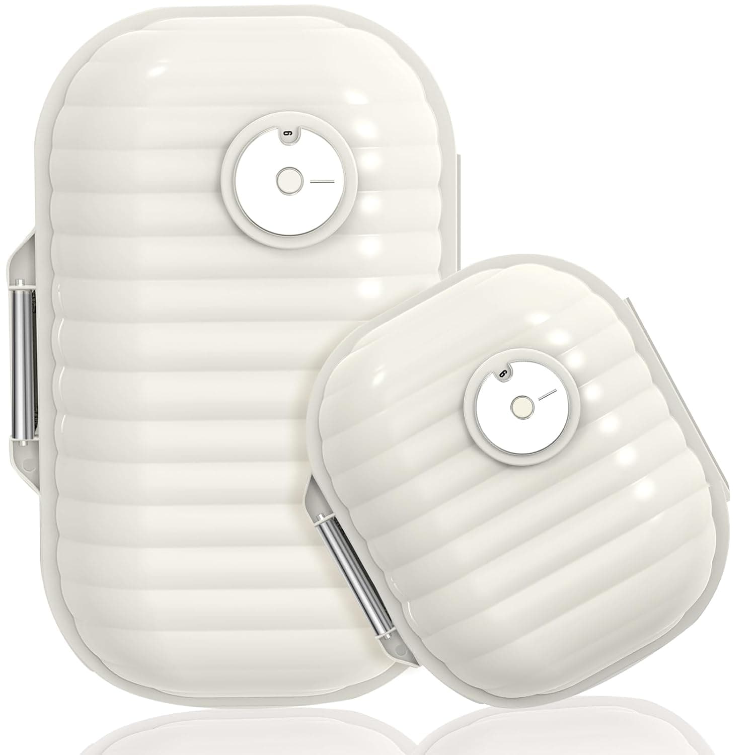 Travel Pill Organizer, 2 Pack Portable Pill Box 7 Day Small Pill Case Moisture Proof Daily Medicine Vitamin Container for Vitamins, Supplements Medication Tracker Travel Essentials (Small+ Large) | Vitamin Container for Purse Moisture-Proof Seal Secure Latch Keeps Meds Dry - Cute Large Capacity for Daily & Emergency Use