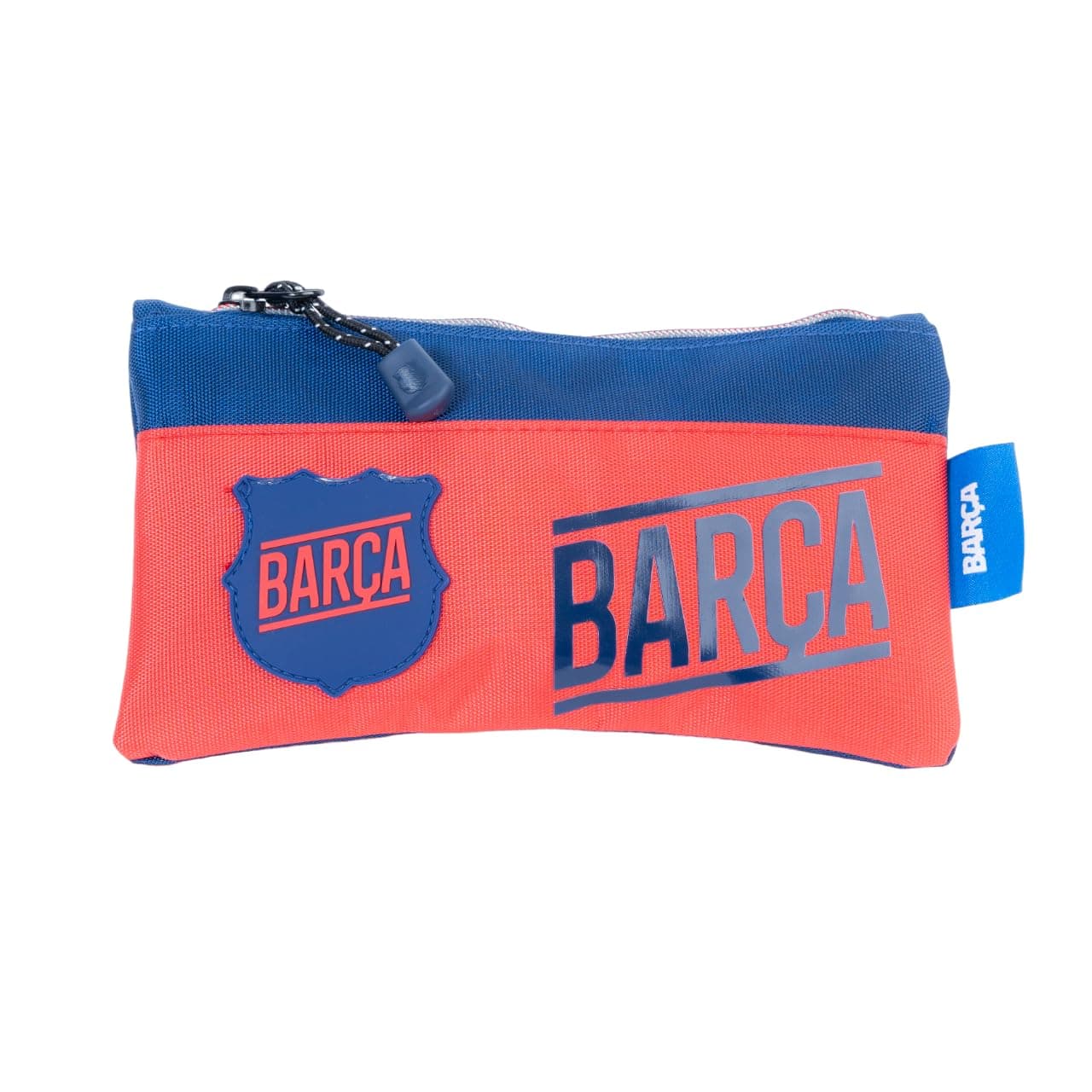 Barcelona Organizer Pencil Pouch for School, Blue/Red