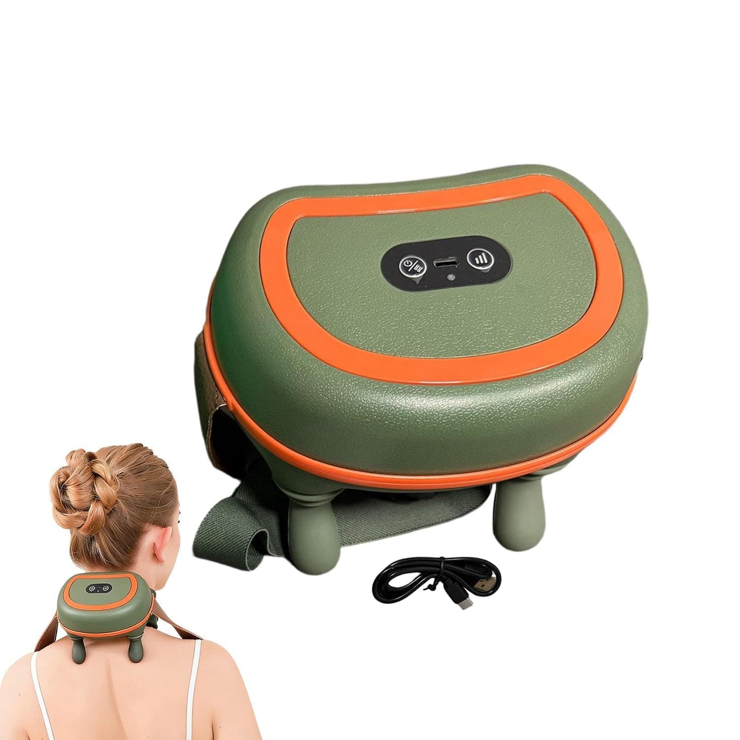 Neck Massage 3-Mode with Fingers Cordless | Electric Back Massager Office Accessories for Relaxation Recovery Feet Back Home Office Apartment Travel