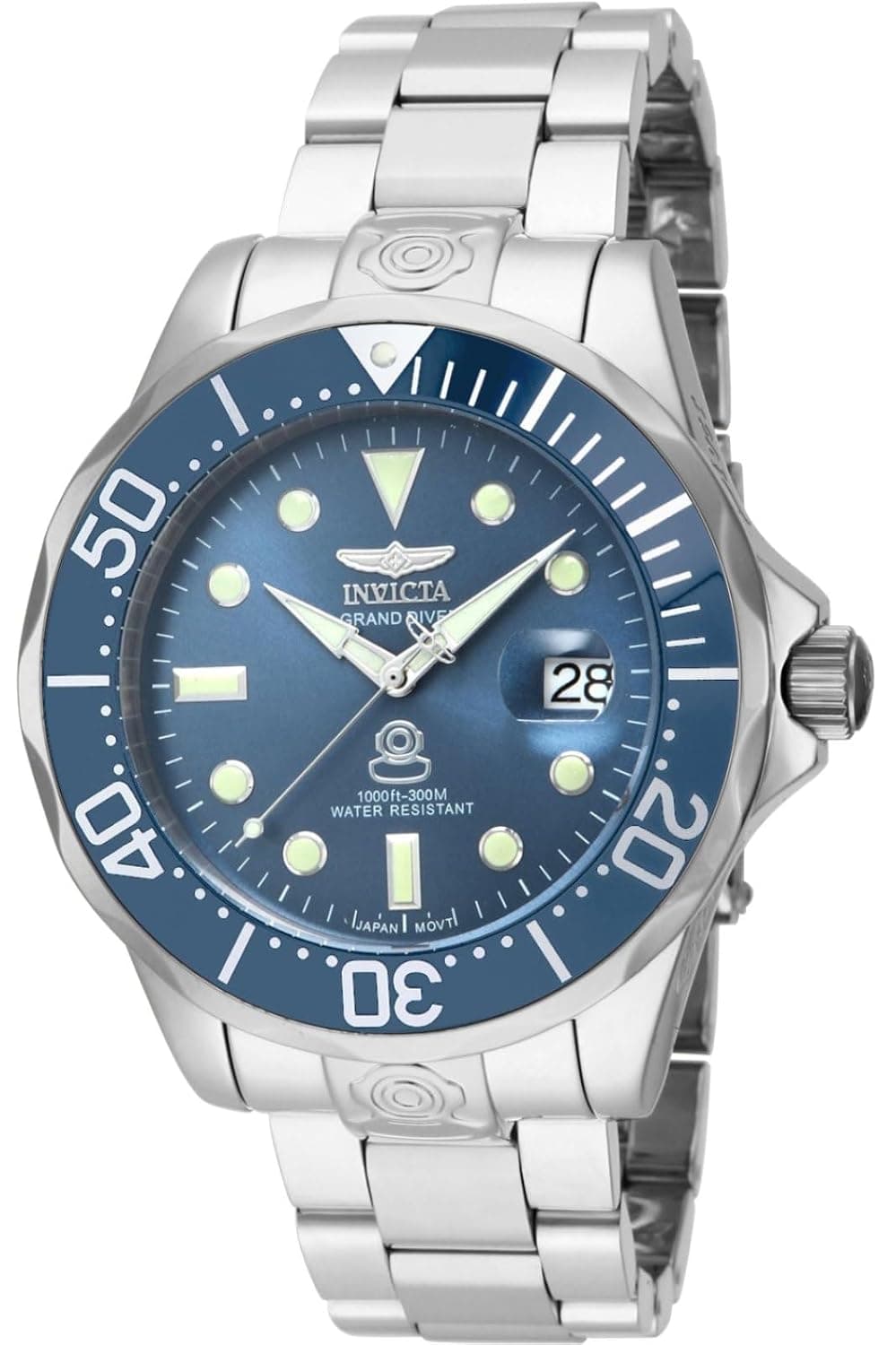 Invicta Men's 'Pro Diver' Automatic Stainless Steel Diving Watch, Silver-Toned (16036), Stainless Steel, 16036