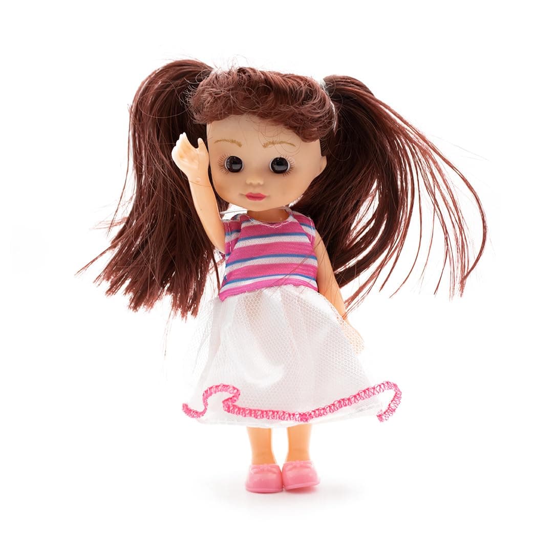 Pretty Girl Doll Set with Bicycle, Pet Figurine, and Accessories, 3+ Years