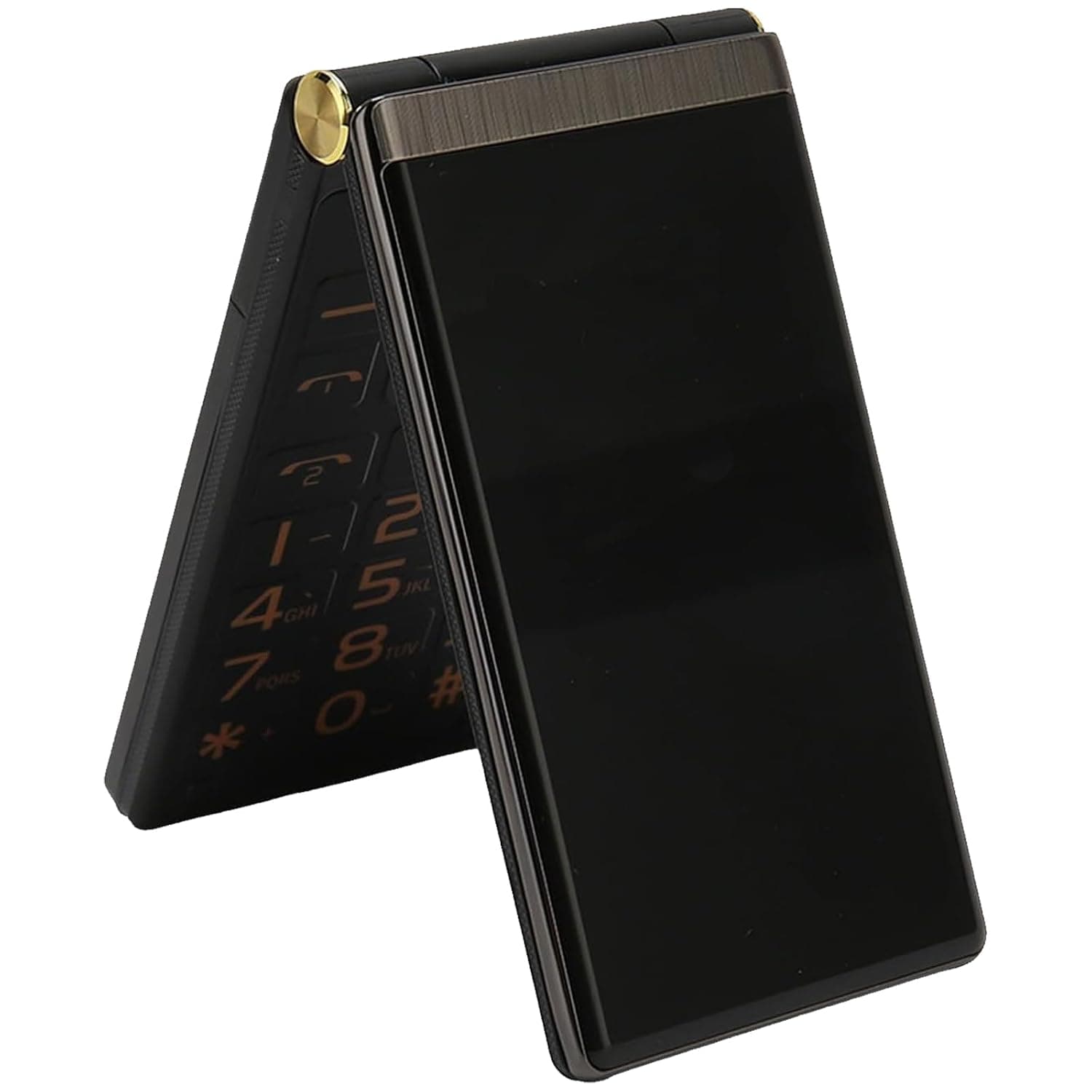 Senior 2G Flip Phone - Large Buttons, 2.8in Big Font Display, LED Flashlight, Large icons, Loud Speaker, Hands-Free, Dual SIM, SOS, MP3/MP4, FM Radio,Black