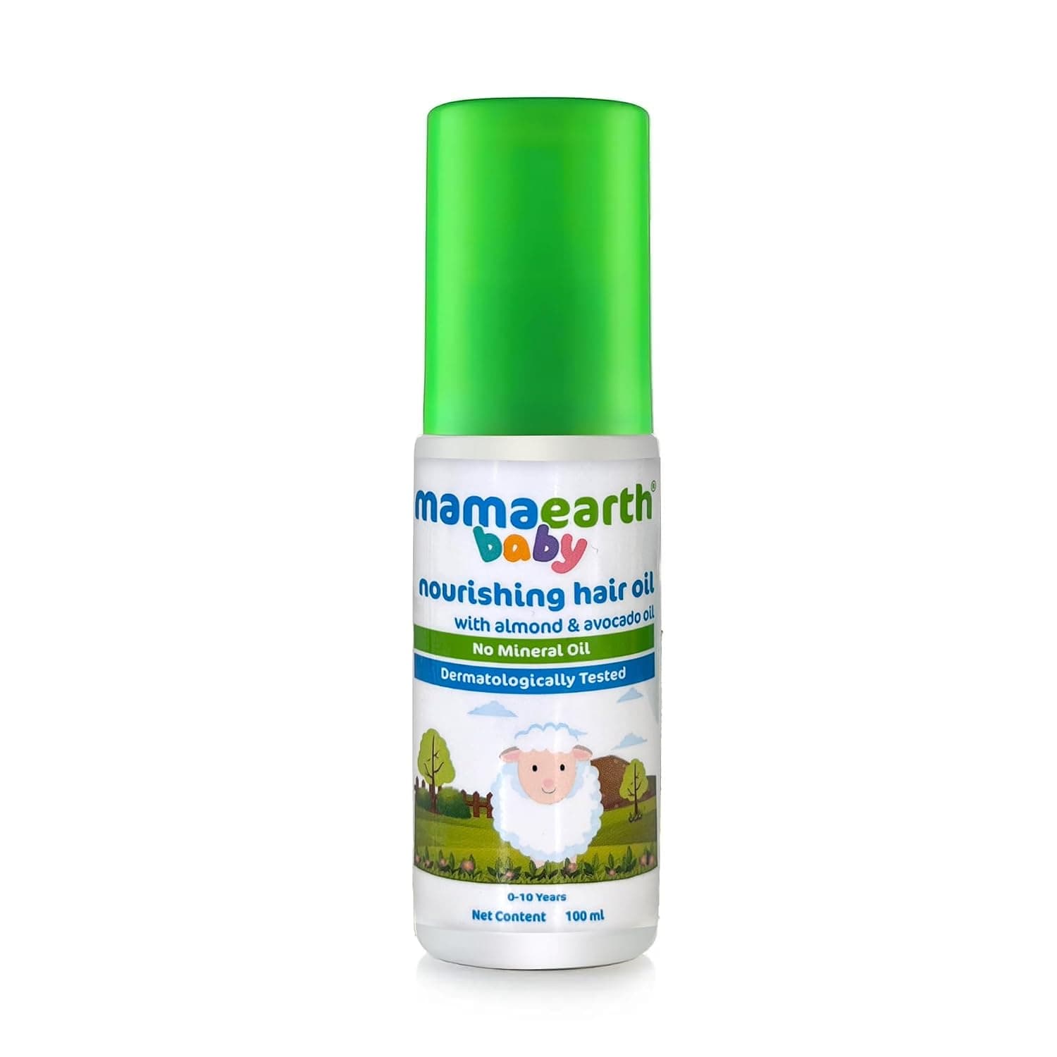 MAMAEARTH Nourishing Hair Oil For Babies, 100 ml | Baby hair oil formulated with almond and avocado oils.