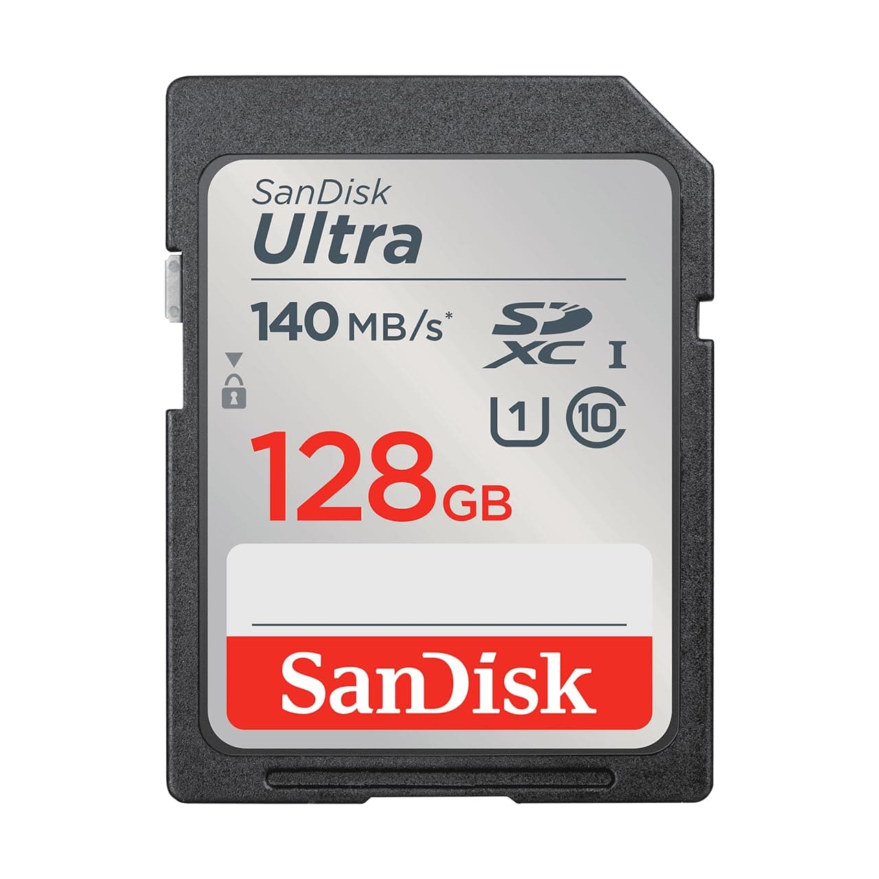 SanDisk 128GB Ultra SDXC UHS-I Memory Card - Up to 140MB/s, C10, U1, Full HD, SD Card - SDSDUNB-128G-GN6IN