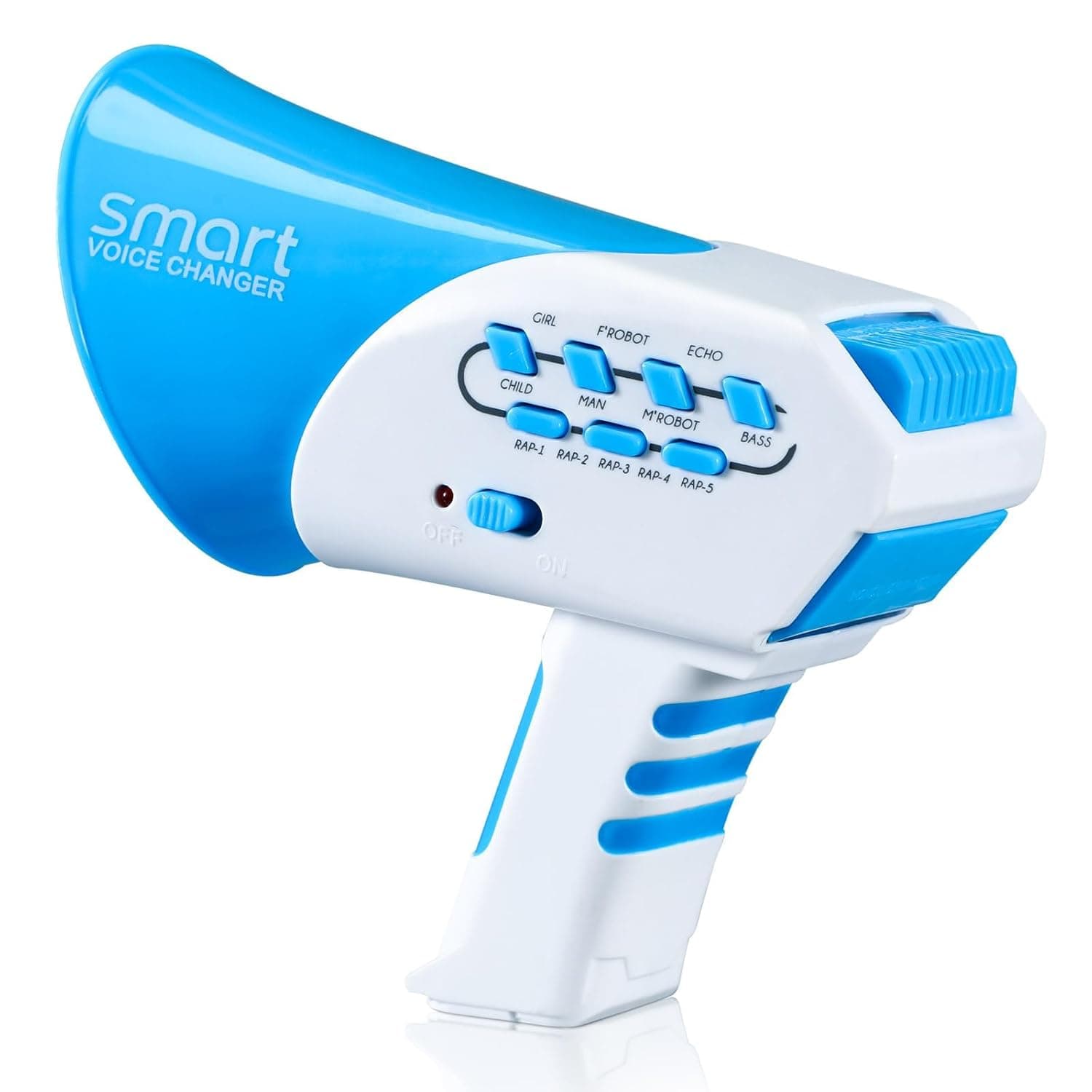 Voice Changer for Kids - 7 Sound Effects, Rhythm Function, Multi Voice Changing Loudspeaker Toy Megaphone Amplifier Toy with Different Voice Modifiers, Ideal Gift for Kids Age 3 and Up (Blue)