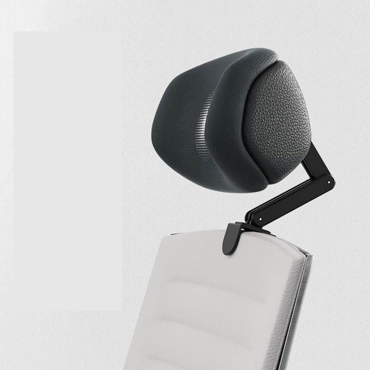 Paporich Headrest Attachment for Office Chair, Universal Height and Angle Adjustable Sponge Headrest, Desk Chair Neck Support for Gaming Chairs, Recliners, and Car Seats, No punching required (Black)