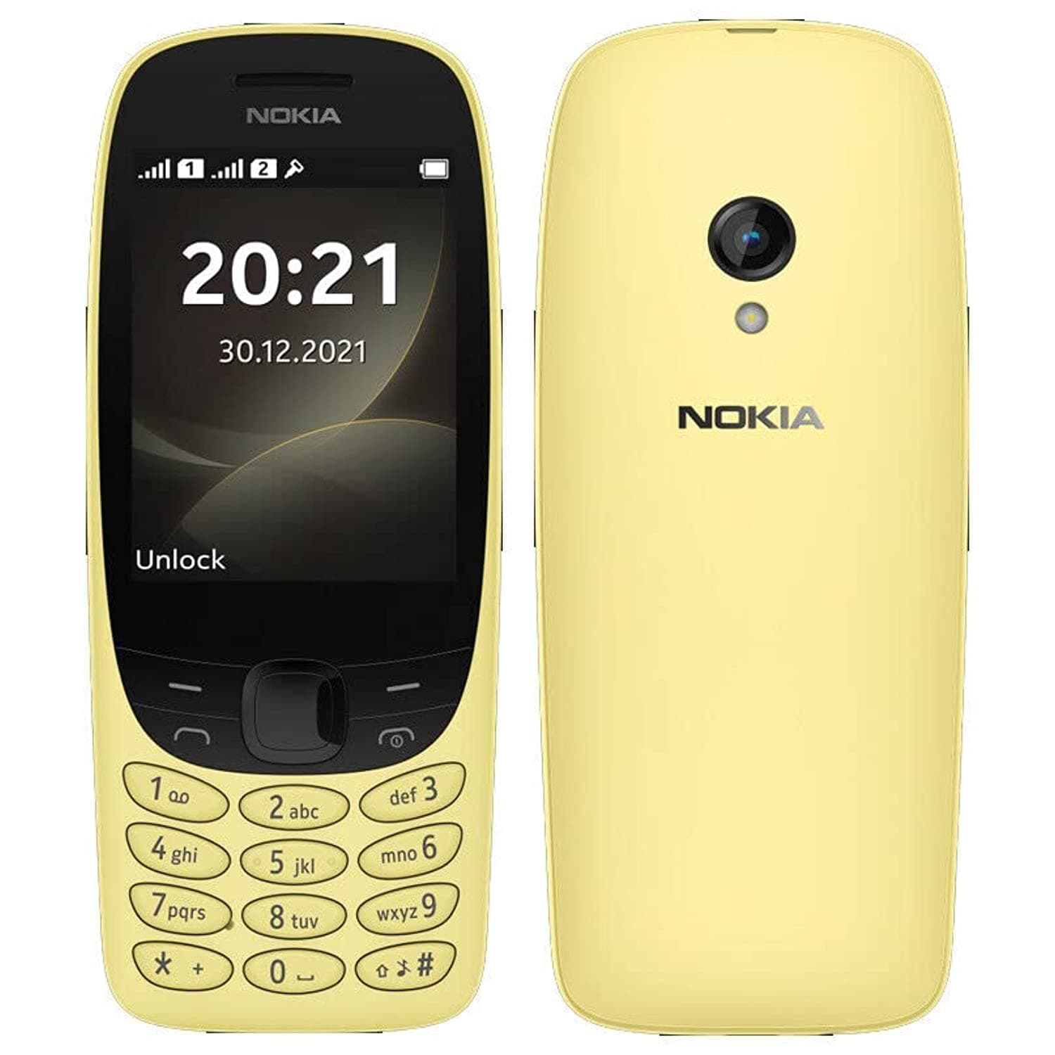 Nokia 6310 (2021, Yellow) 4MB Storage + 16MB RAM, FM Radio 2G GSM - SIM*Free Unlocked