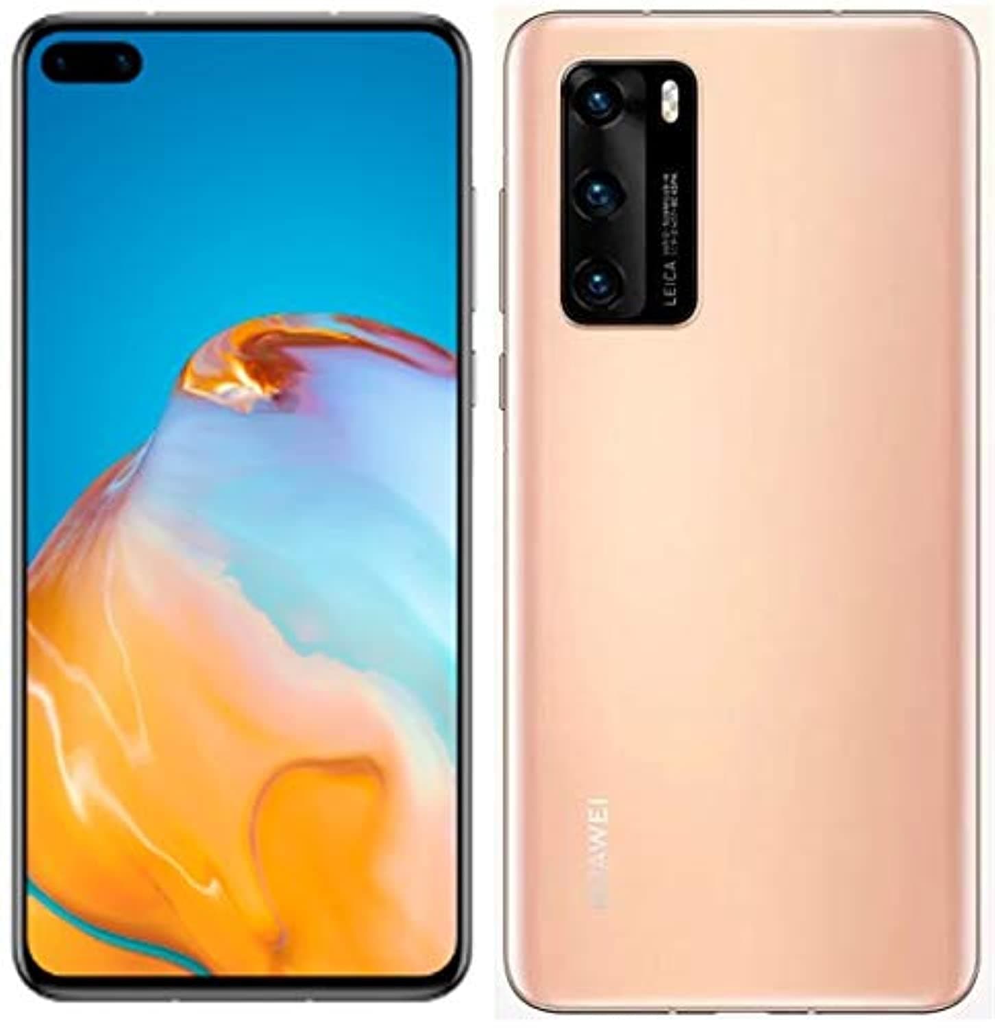 HUAWEI International Version P40 5G Ana-NX9 128GB 8GB RAM Phone (Blush Gold), Bluetooth, Wi-Fi, USB