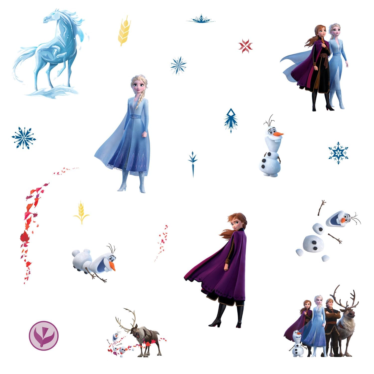 RoomMates RMK4075SCS Disney Frozen 2 Peel and Stick Wall Decals
