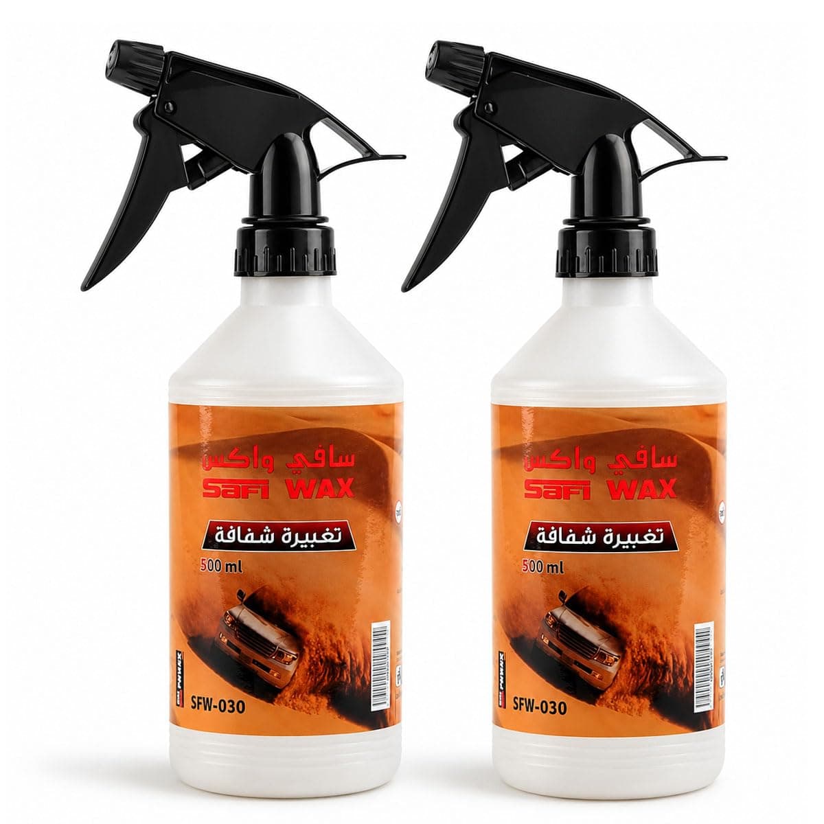 Combo Offer - 2 PCS SAFI WAX Transparent Mist Car Paint Protection Spray, Vehicle Coating for Sand and Long Drive Shield, High Shine Finish, Spray Wax for paint 500ml