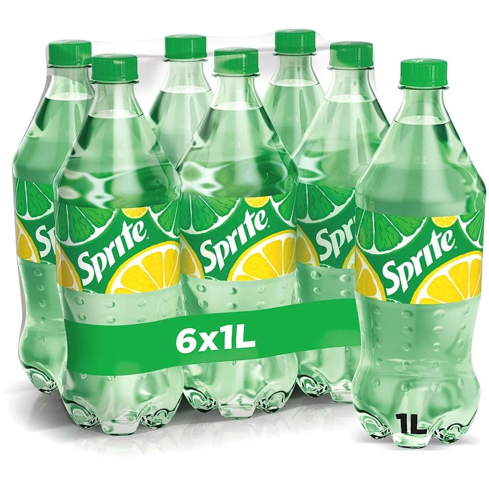 Sprite Soft Drink Plastic Bottle, 1 L x 6 Pcs
