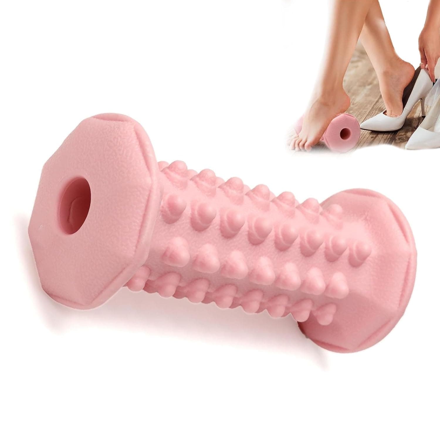 Foot Roller Massager for Plantar Fasciitis Relief, Reflexology Foot Massage Roller for Arch Heel Support, Trigger Point Therapy Roller, Under Desk Foot Massager for Runners Women Men