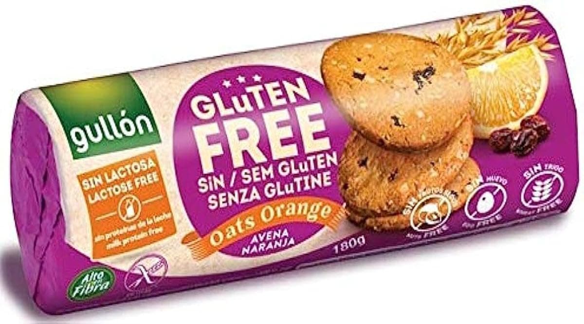 GULLON Gluten Free OAT WITH ORANGE Biscuits 180G