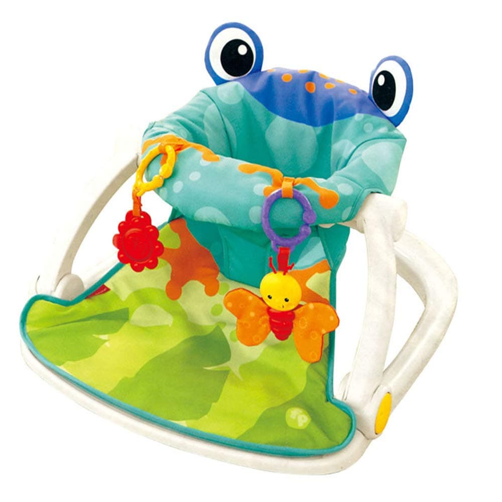 Baby floor seat activity center sit up infant feeding playing chair (Blue)