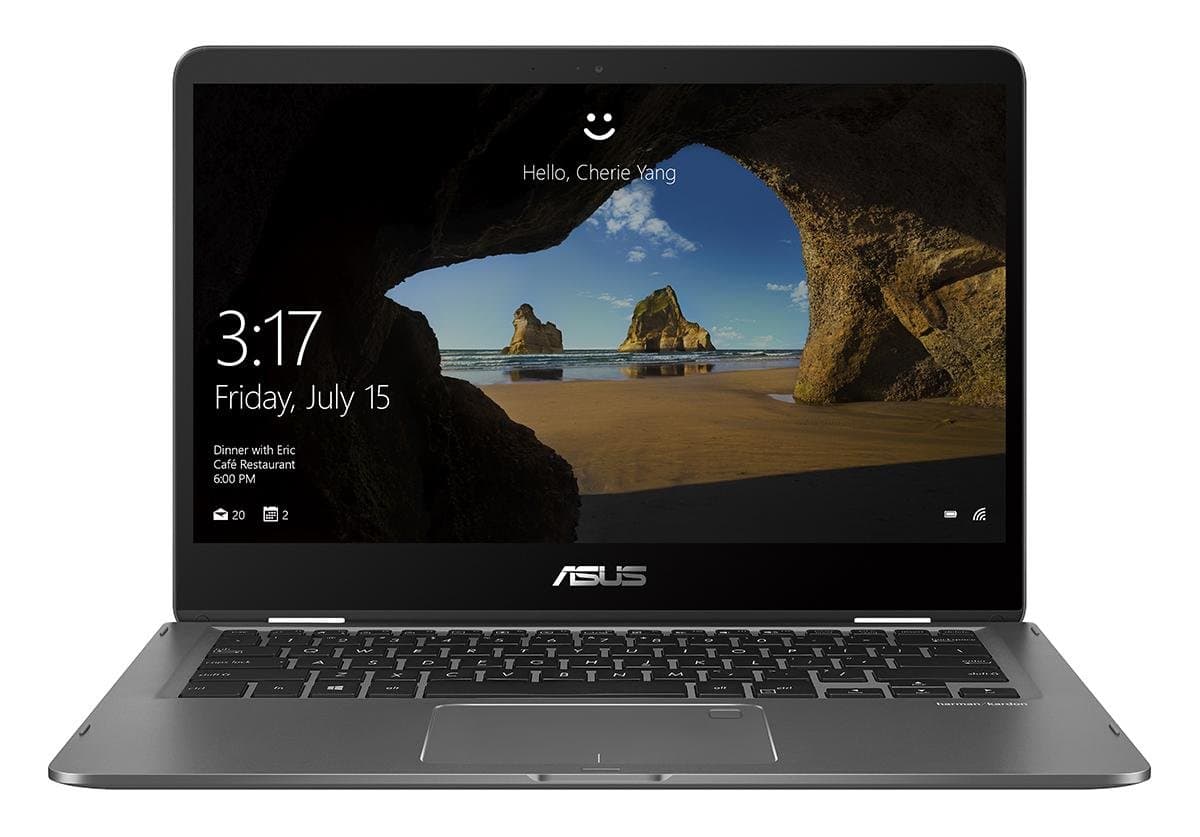 ASUS 2020 Zenbook Flip 14" FHD (1920x1080) Touch 2-in-1 Nano-Edge Business Laptop (Intel Quad Core i7-8565U, 16GB RAM, 512GB PCIe M.2 SSD) Backlit, Fingerprint, Type-C, Windows 10 Home