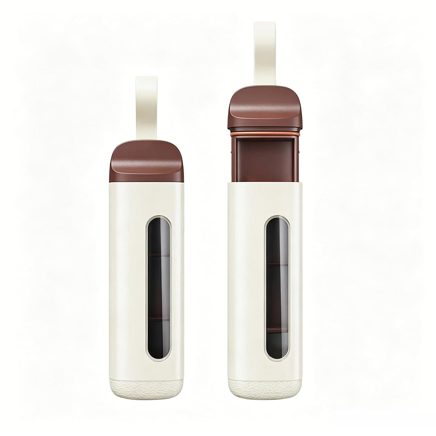 Portable Mini Pill Organiser, 3 Compartment, Airtight Food Grade ABS, Travel Case for Tablets, Vitamins, Supplements