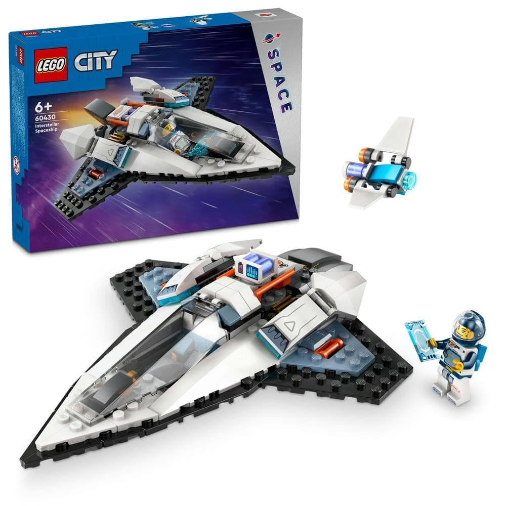 LEGO City Interstellar Spaceship 60430 | Outer Space Building Toy, Astronaut Minifigure, Imaginative Play, Gift for 6+ Year Old Boys & Girls, 240 Pieces