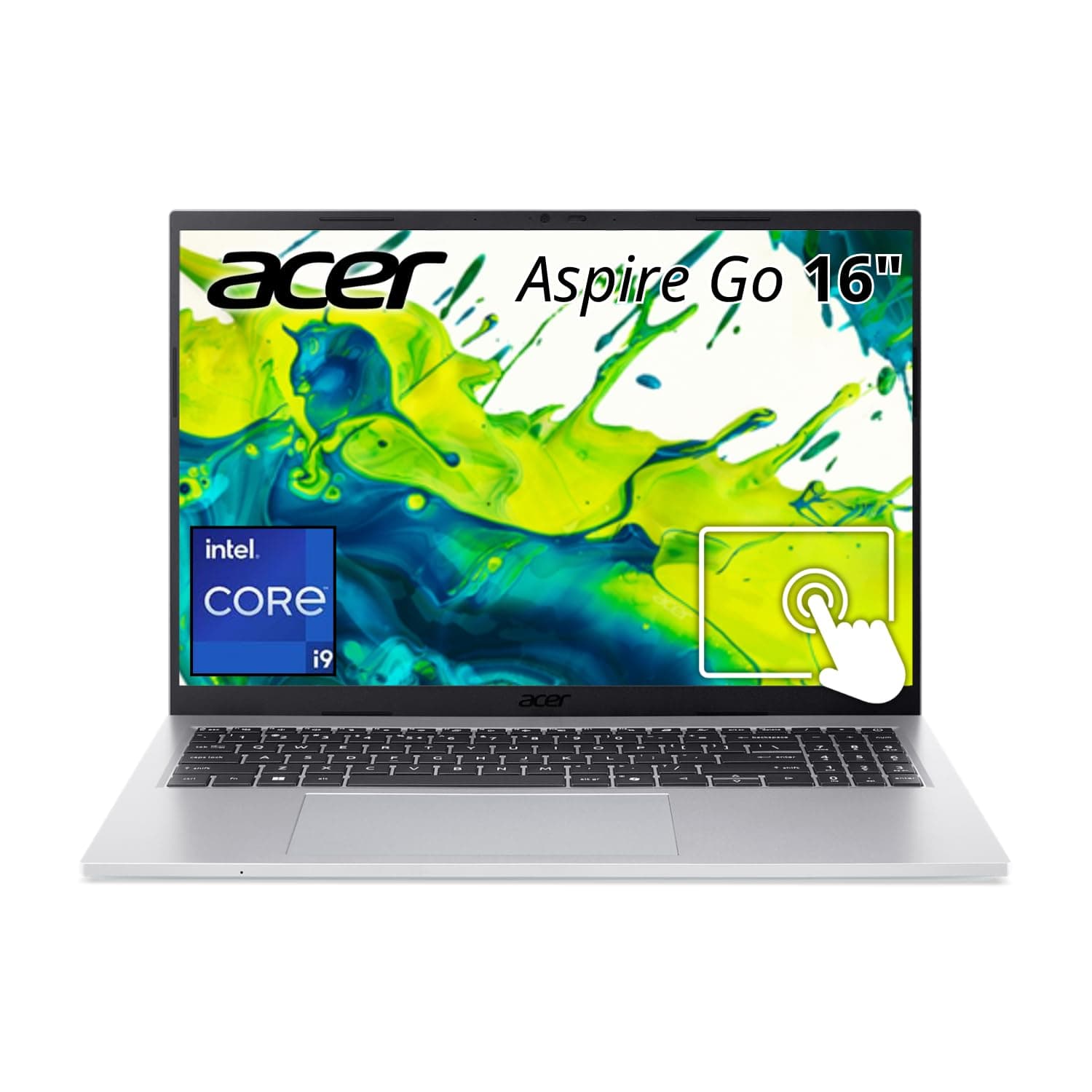 Acer Aspire Go AG16-71PT-95LK Laptop | 16" WUXGA IPS Touchscreen | Intel Core i9-13900H | 32GB RAM | 1TB SSD | Windows 11 Home | WiFi 6 | Backlit Keyboard | Webcam | HDMI | USB-C | Thin & Light Design