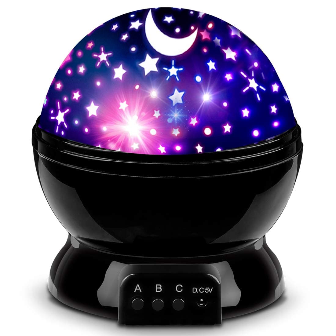 MOKOQI Star Projector Night Lights for Kids, Birthday Gifts for 1-4-6-14 Years Old Girl Boy Kids Bedroom, Glow in the Dark Stars Moon for Kids Sleeping Peacefully