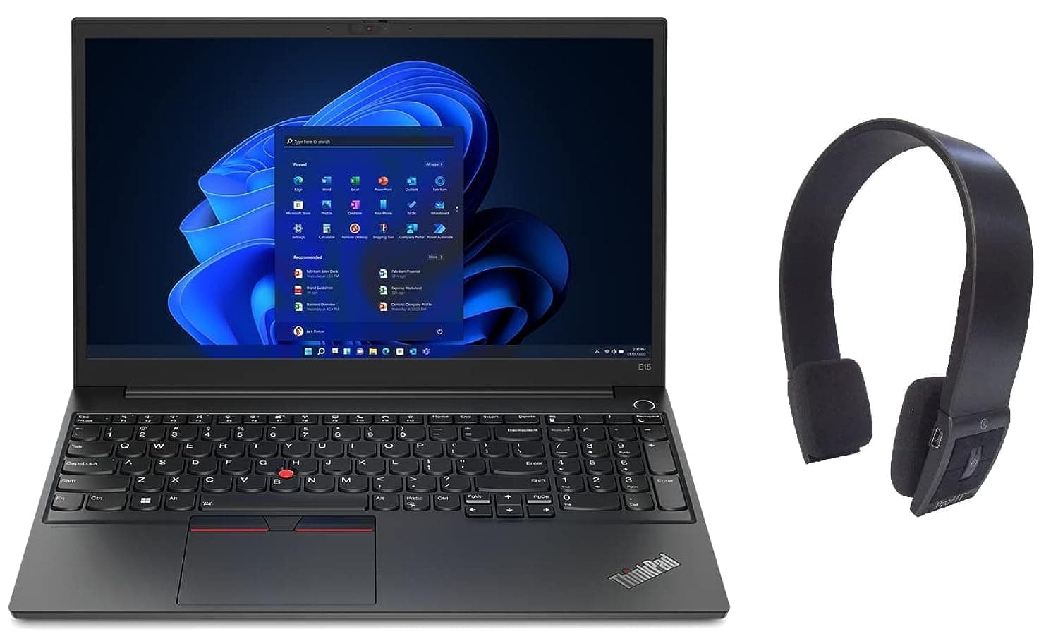Lenovo 2022 ThinkPad E15 Gen 4 Business Laptop 15.6” FHD 300Nits Display 12thGen Core i5-1235u 16GB 1TB Intel Iris Xe Graphics FingerPrint WIN11 Pro Black With Free Pro HT Bluetooth Headset