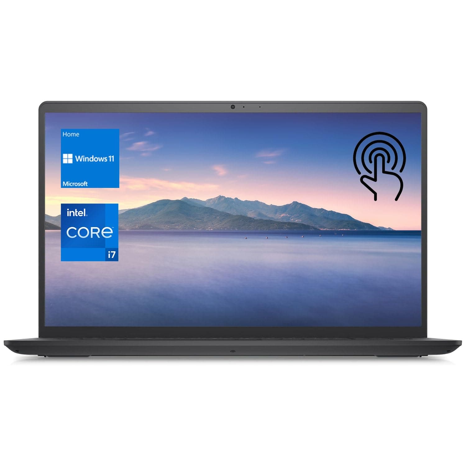 DELL Inspiron 3520 15.6" Touchscreen i7 Laptop, 15.6" FHD Touchscreen, Intel Core i7-1255U, 16GB RAM, 1TB SSD, Numeric Keypad, Webcam, SD Card Reader, HDMI, Wi-Fi, Windows 11 Home, Black