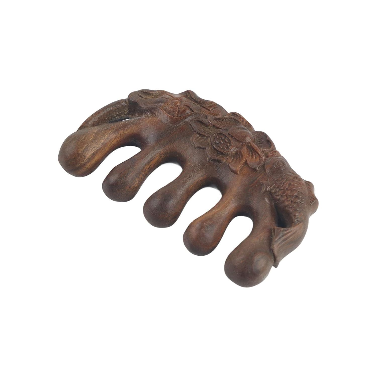 Generic Wooden Wide Tooth Massage Comb Round Head Head Massage Comb for Relaxation