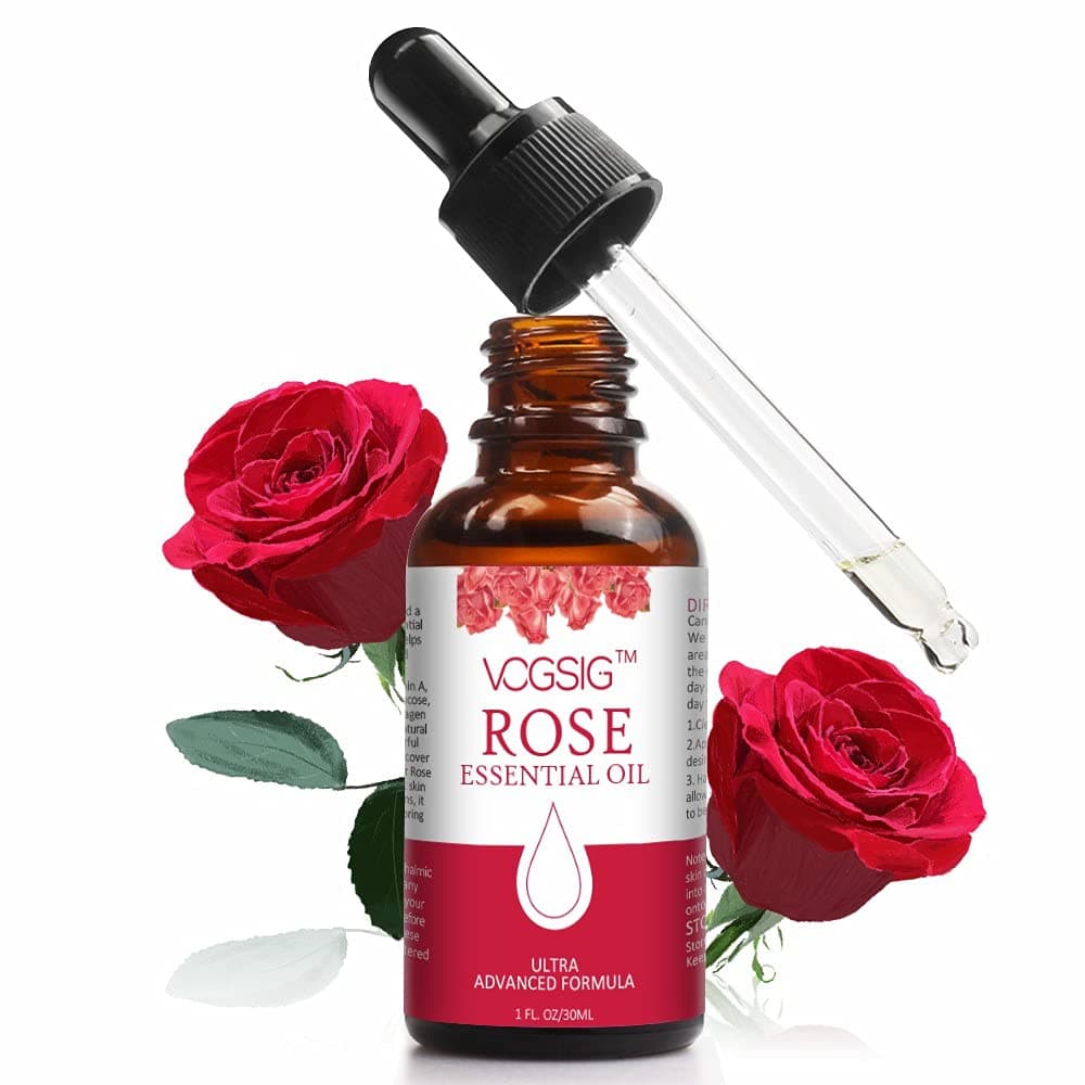 Rose Essential Oil 30ml - Aromatherapy, Skin Moisturizing, Anti-Aging, Reduce Pigmentation, Quickly Absorbed