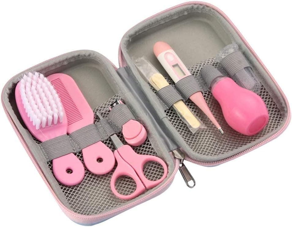 Baby Grooming and Skin Care Kit, Baby Skin Care Products Kit Baby Grooming Products, Pink