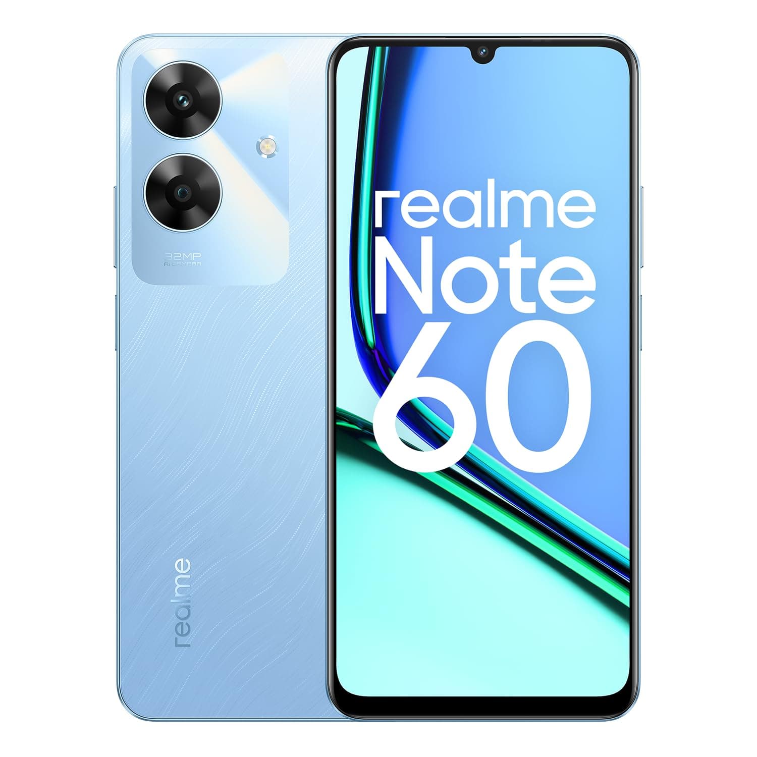 Realme Note 60 Dual-SIM 128GB ROM + 4GB RAM (GSM Only | No CDMA) Factory Unlocked 4G/LTE Smartphone (Voyage Blue) - International Version