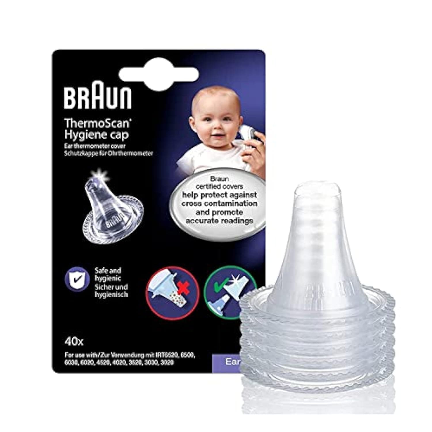 Braun Thermoscan Lens Filters 40Pieces