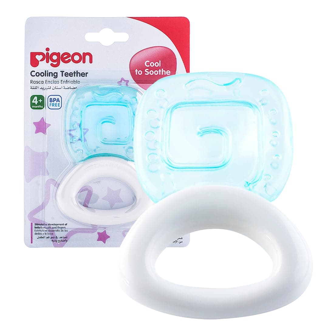 Pigeon Cooling Teether (Square) N621_201000367, 4902508136211, Blue