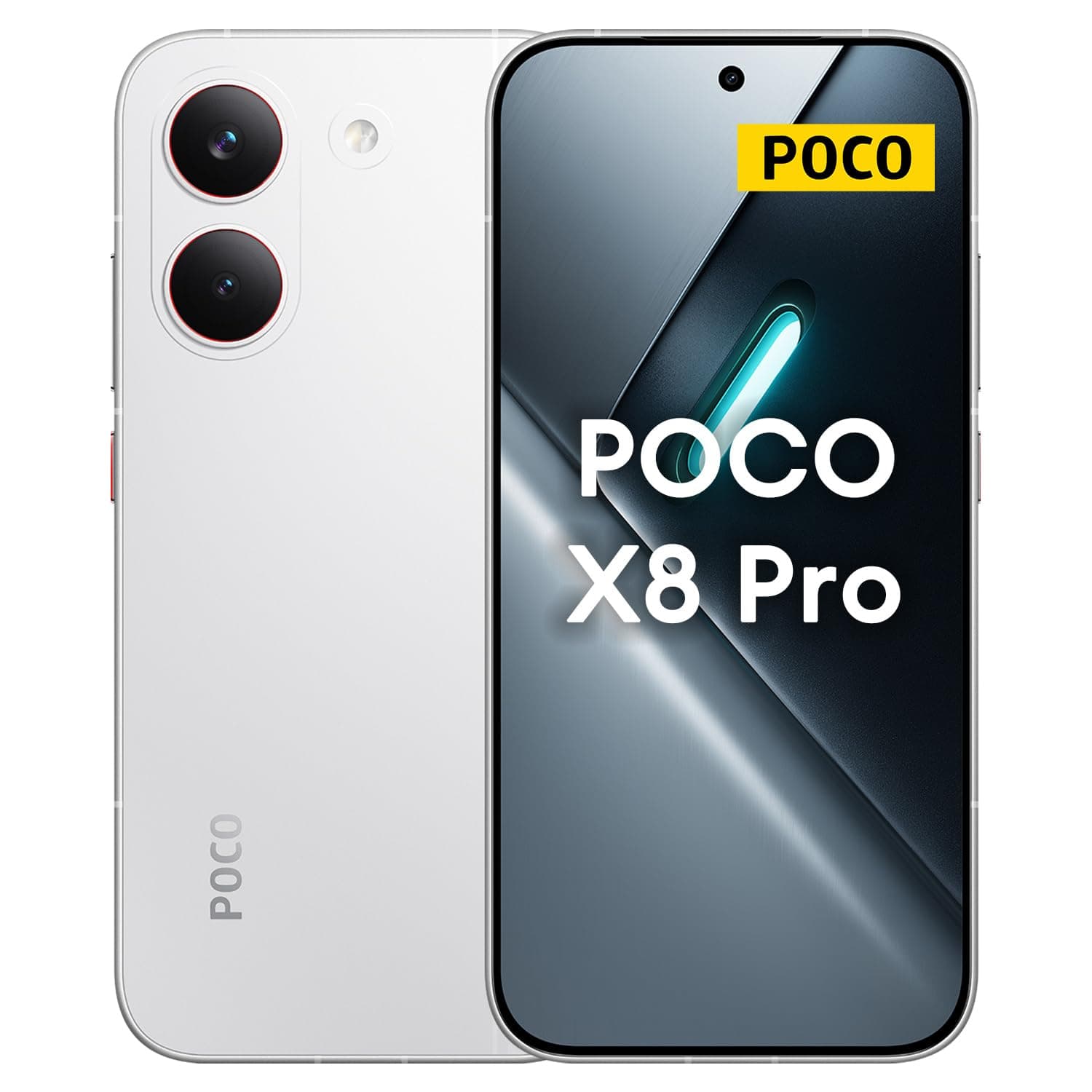 Xiaomi Poco X8 Pro Dual-SIM 512GB ROM + 12GB RAM (GSM Only | No CDMA) Factory Unlocked 5G Smartphone (White) - International Version