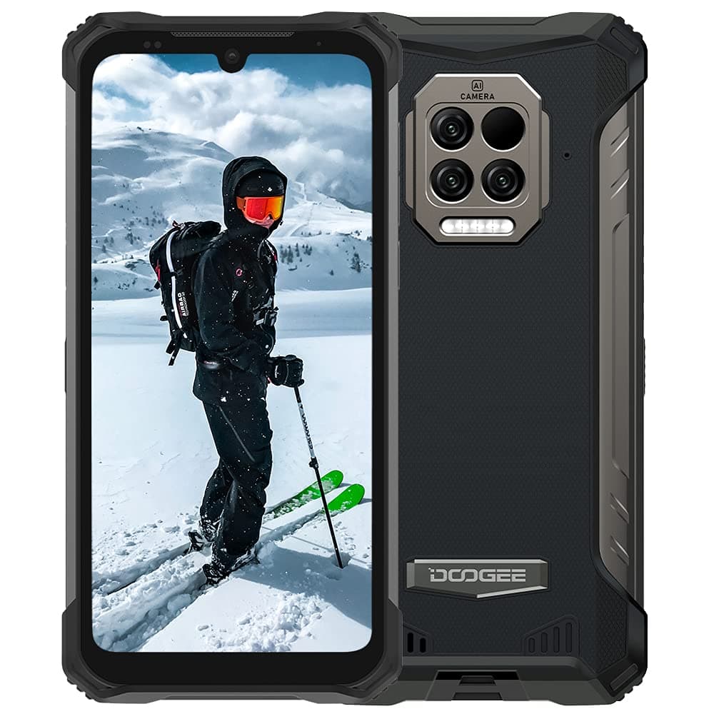 S86 Pro Unlocked Rugged Phone, P60 Octa-core 8GB+128GB Android 10, 16MP Triple Rear Camera + Infrared Thermometer, 6.1" HD+ IP68 Waterproof Smartphone, 8500mAh Battery Dual 4G Rugged Smartphone