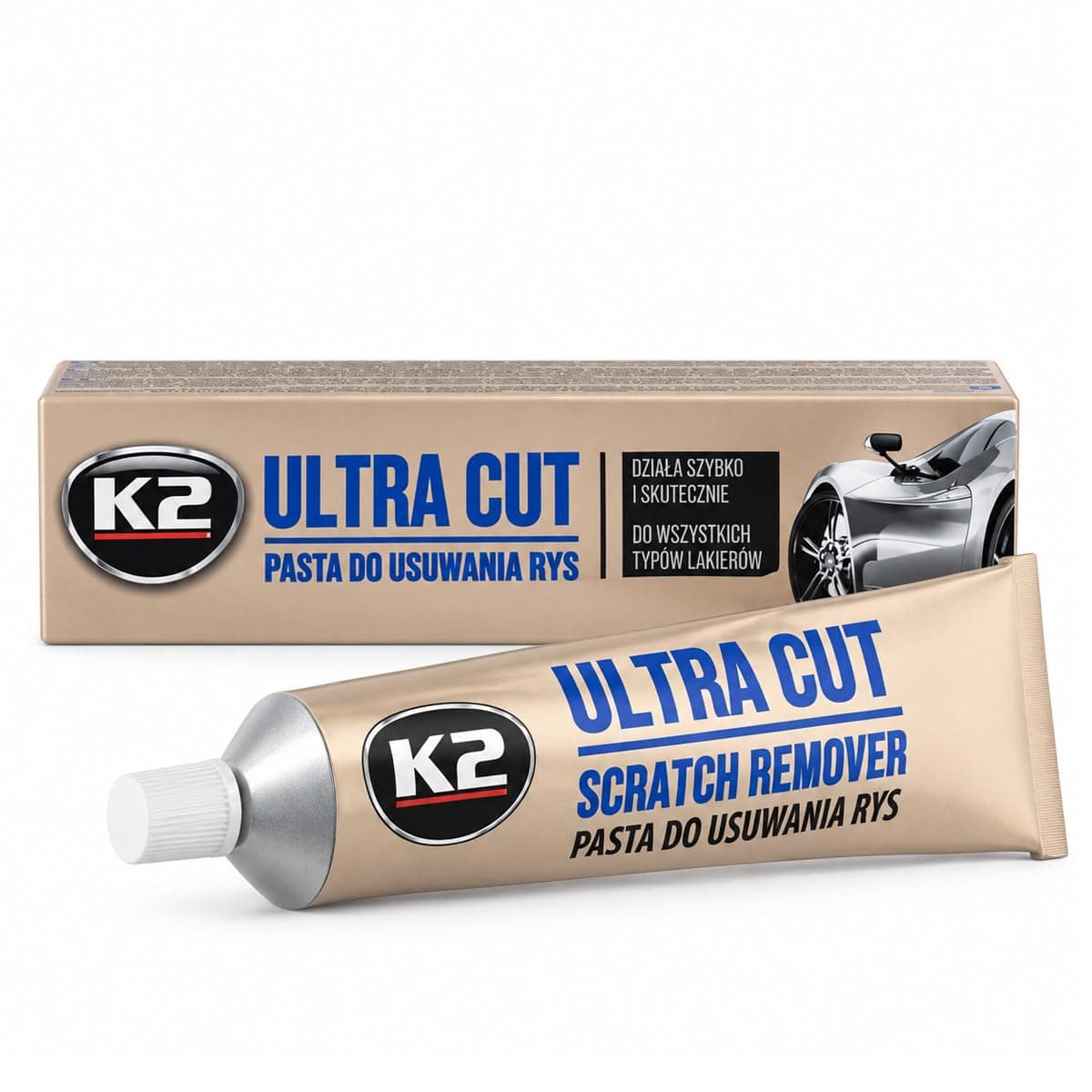 Ultra Cut Scratch Remover Paste for Cars | Medium Cut Polishing Compound, Paint, Metal & Glass Surface Polish, Car Paint Care, 100g