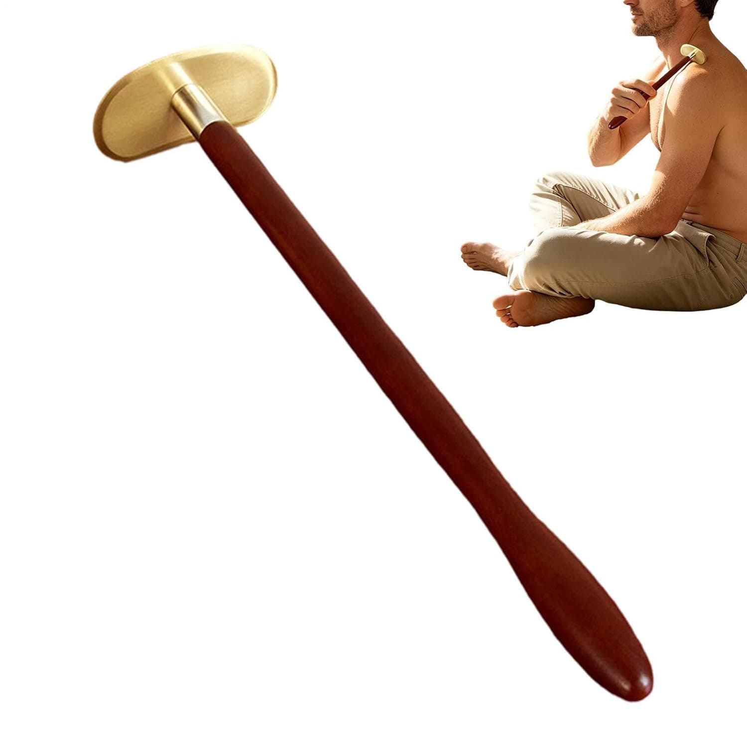 Gua Sha Tool for Body Portable Long Handle Scraper Massager | Massage Scraper Tool for Back, Neck, Face, Leg, Home, Travel, Spa, Women, Men Relaxation