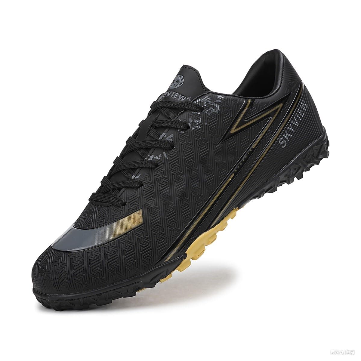 SKY VIEW Soccer Shoes for Mens Womens Professional Cleats Low-Top Athletic Turf Football Shoes Outdoor/Indoor Professional Futsal Football Training Sneaker
