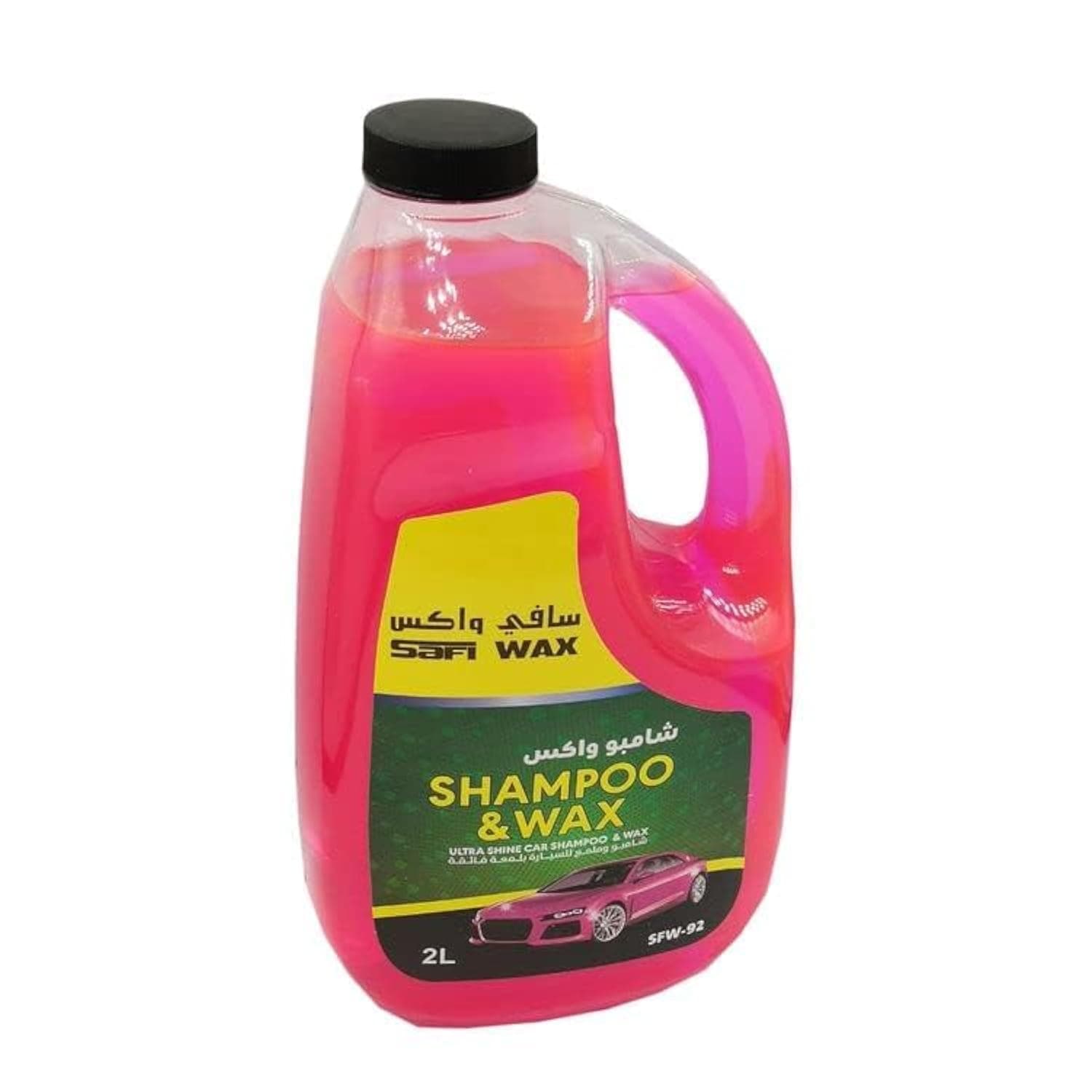 SAFI WAX Car Shampoo And Wax - High Quality Shampoo, Ultra Shine Car Shampoo And Wax,Car Wax Shampoo,Car Wash,Car Cleaner,Car Care Product,2 Litre-SFW92