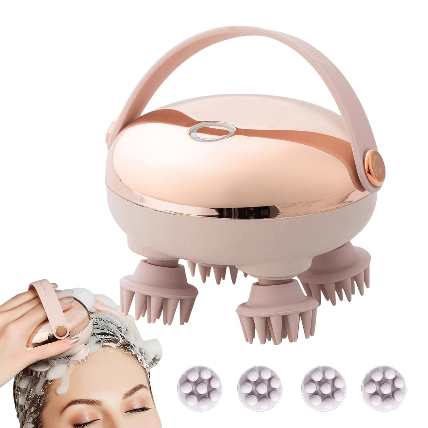 Hair Scalp Massager Electric 3 Speeds Waterproof Relaxation Comb | Portable Hair Massage for Home Relaxation Daily Care Shower Travel Spa Women Men