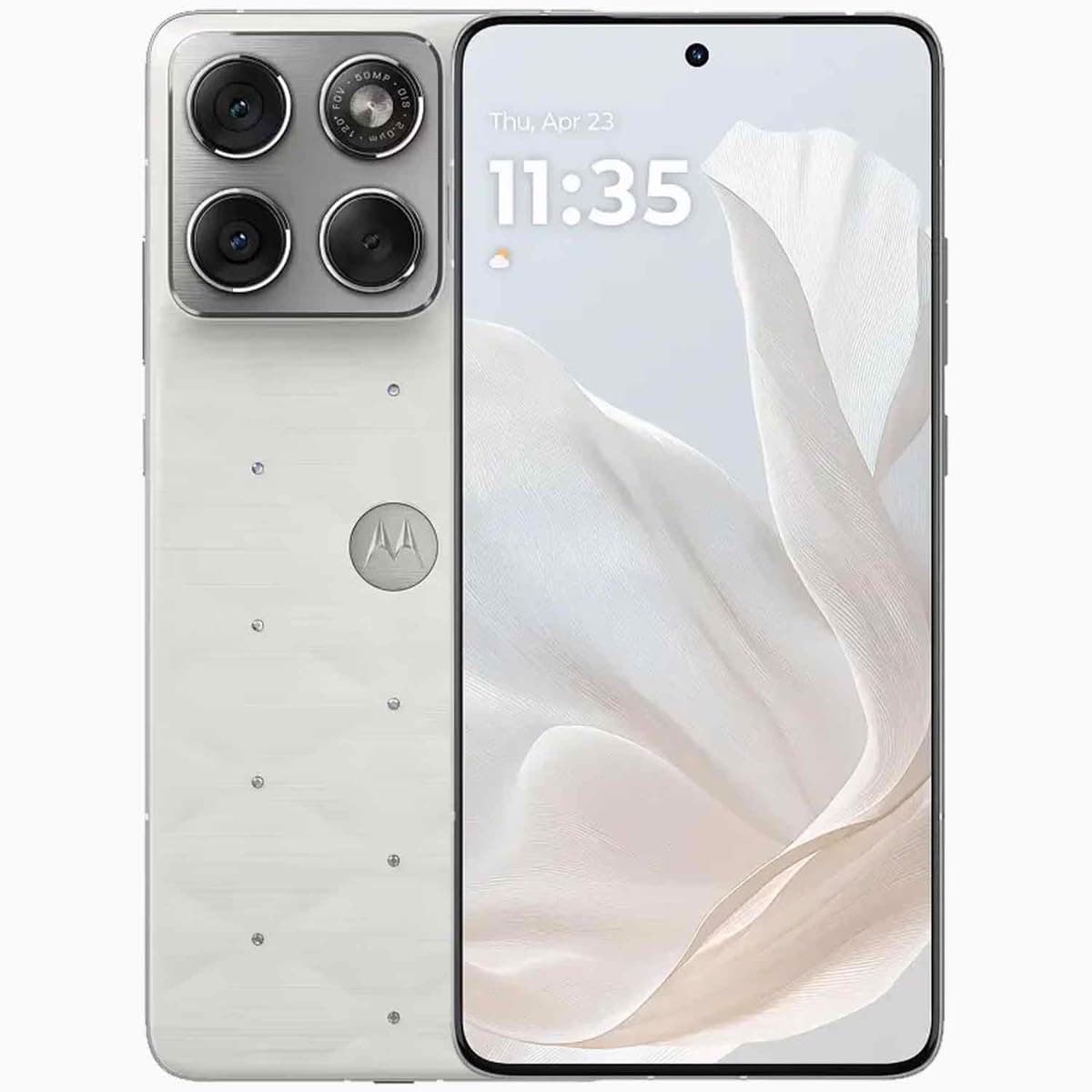 Motorola Edge 70 Dual-SIM 512GB ROM + 12GB RAM (GSM | CDMA) Factory Unlocked 5G Smartphone (Pantone Cloud Dancer) - International Version